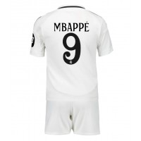 Real Madrid Kylian Mbappe #9 Replika babykläder Hemmaställ Barn 2024-25 Kortärmad (+ korta byxor)